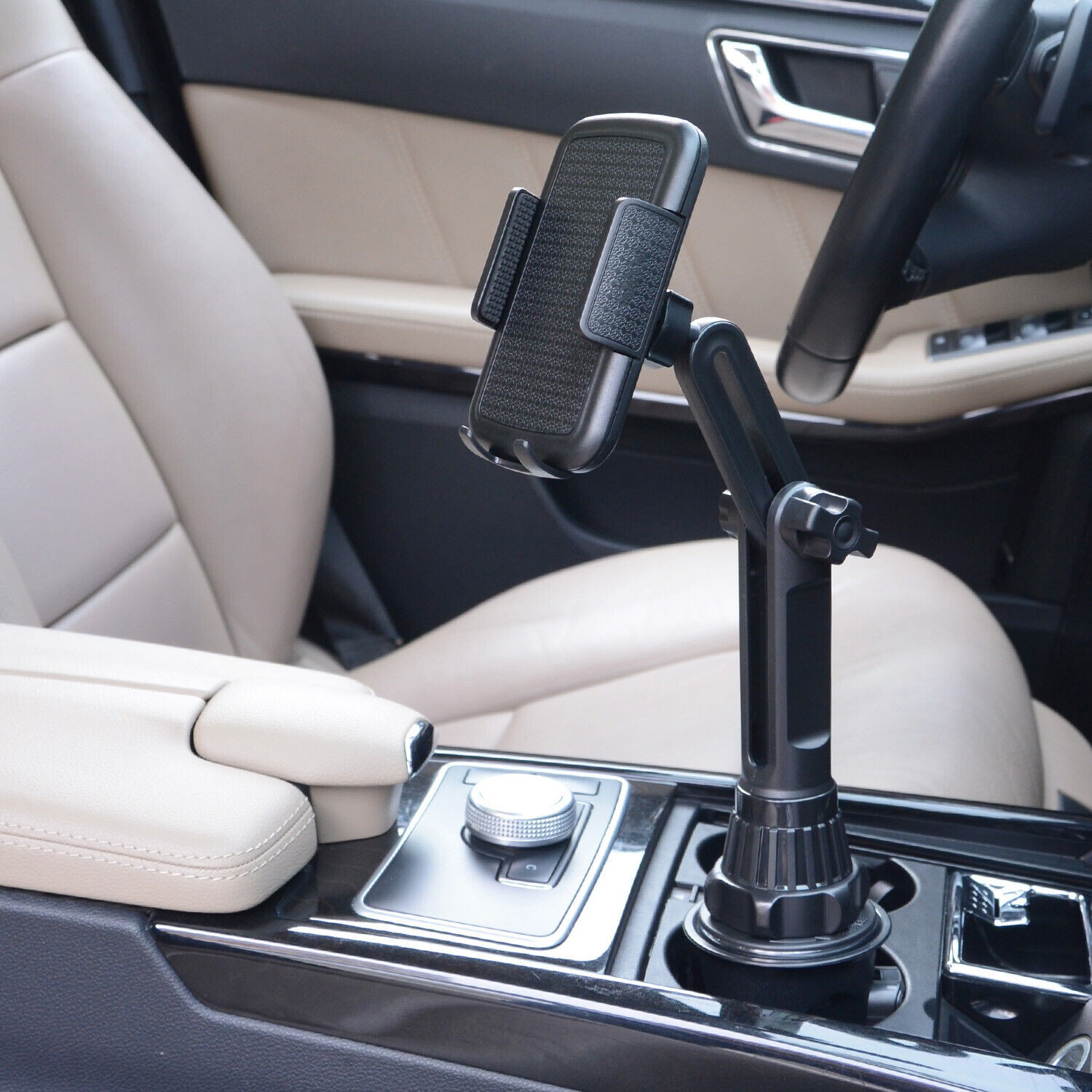 Universal 360° Degree Car Cup Mount Adjustable Holder For iPhone Cell Phone